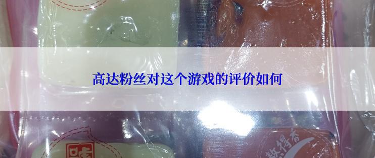 高达粉丝对这个游戏的评价如何