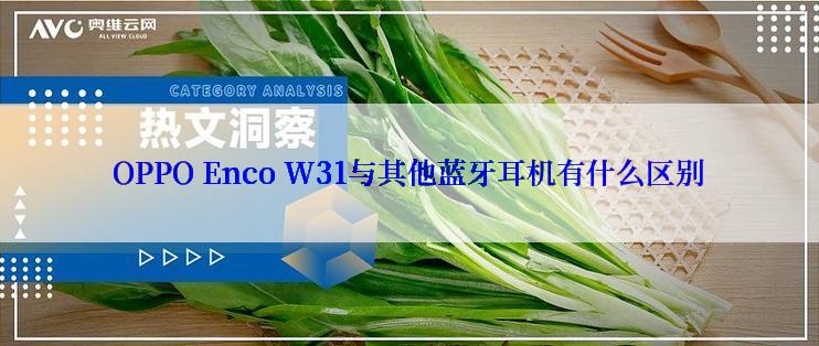 OPPO Enco W31与其他蓝牙耳机有什么区别