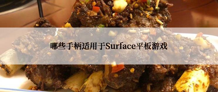 哪些手柄适用于Surface平板游戏