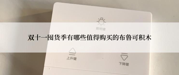 双十一囤货季有哪些值得购买的布鲁可积木