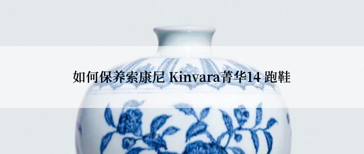 如何保养索康尼 Kinvara菁华14 跑鞋