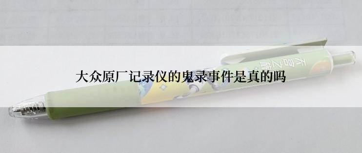 大众原厂记录仪的鬼录事件是真的吗