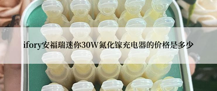 ifory安福瑞迷你30W氮化镓充电器的价格是多少