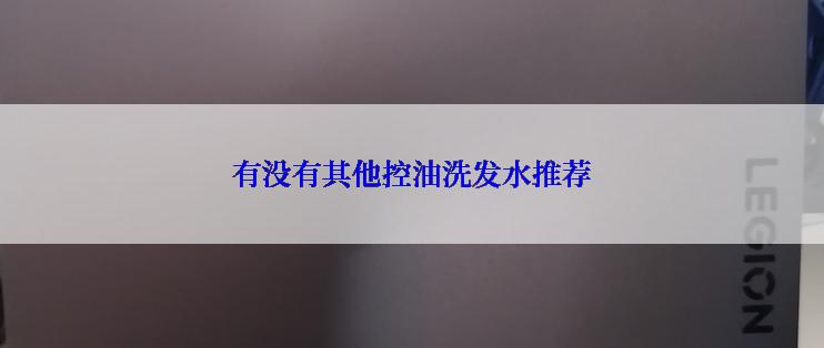 有没有其他控油洗发水推荐