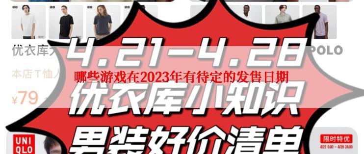 哪些游戏在2023年有待定的发售日期