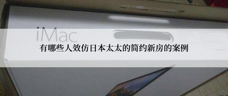 有哪些人效仿日本太太的简约新房的案例