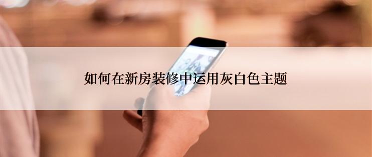 如何在新房装修中运用灰白色主题