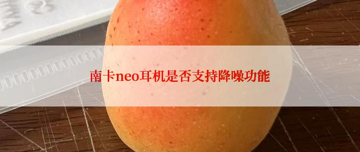 南卡neo耳机是否支持降噪功能