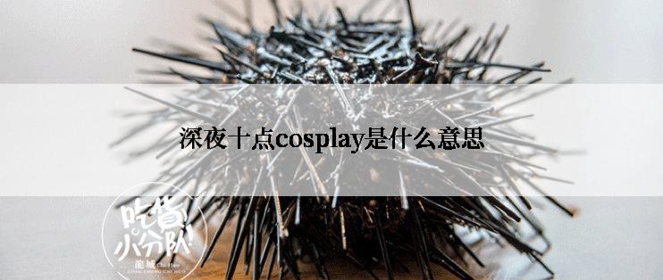 深夜十点cosplay是什么意思