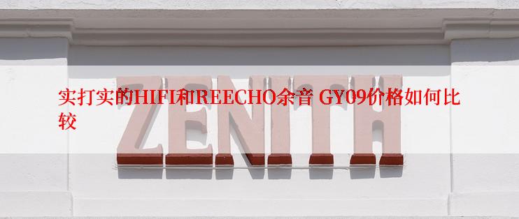 实打实的HIFI和REECHO余音 GY09价格如何比较