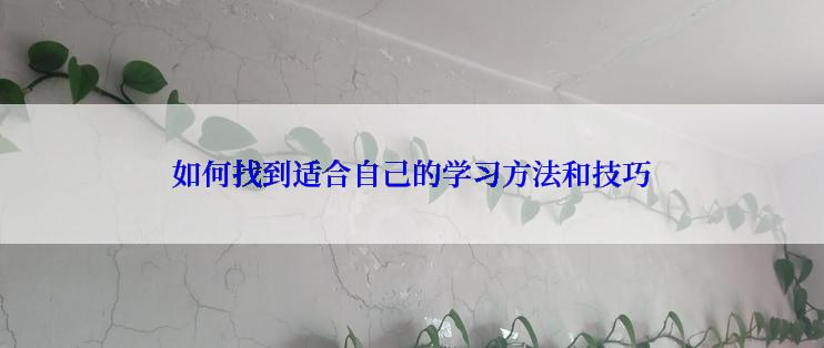 如何找到适合自己的学习方法和技巧