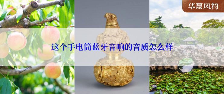 这个手电筒蓝牙音响的音质怎么样