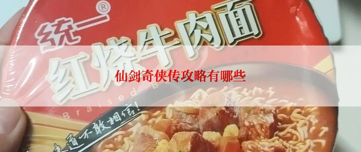 仙剑奇侠传攻略有哪些