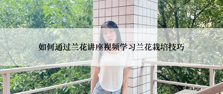 如何通过兰花讲座视频学习兰花栽培技巧