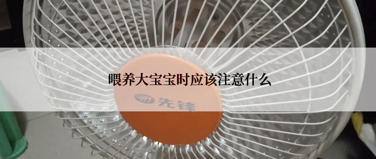  喂养大宝宝时应该注意什么