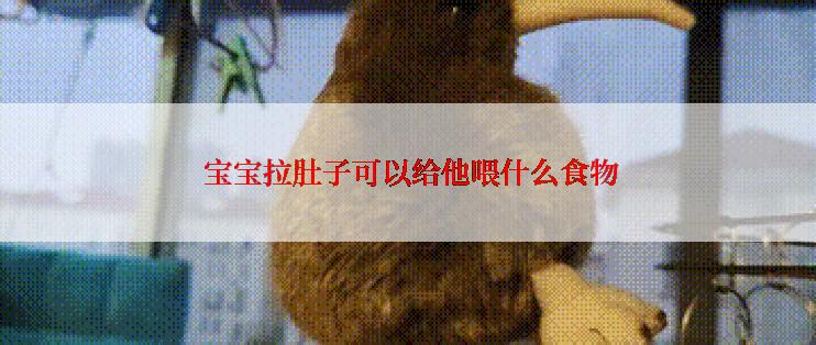  宝宝拉肚子可以给他喂什么食物