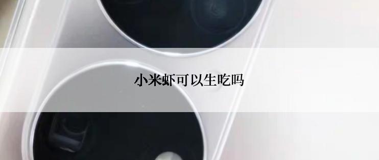 小米虾可以生吃吗