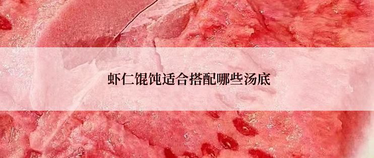  虾仁馄饨适合搭配哪些汤底