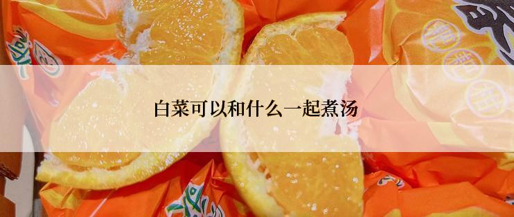 白菜可以和什么一起煮汤