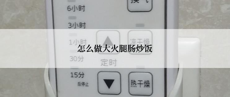 怎么做大火腿肠炒饭