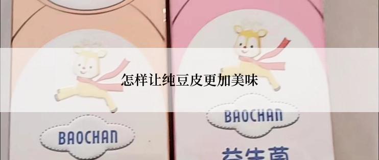 怎样让纯豆皮更加美味