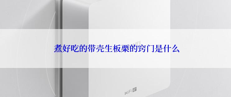  煮好吃的带壳生板栗的窍门是什么