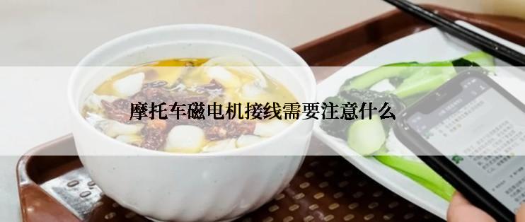 摩托车磁电机接线需要注意什么