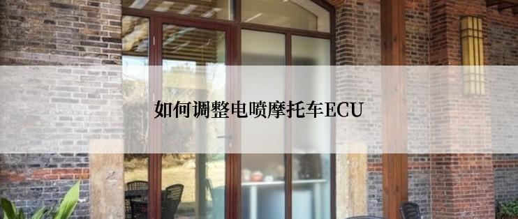 如何调整电喷摩托车ECU