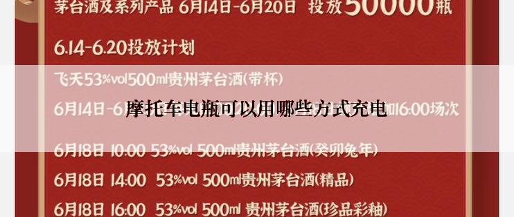 摩托车电瓶可以用哪些方式充电