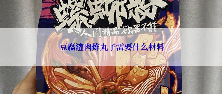  豆腐渣肉炸丸子需要什么材料