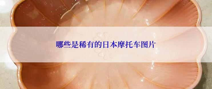 哪些是稀有的日本摩托车图片