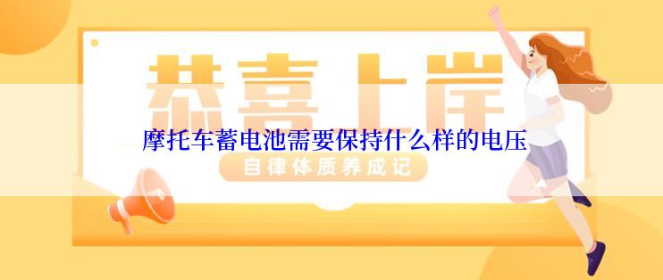  摩托车蓄电池需要保持什么样的电压