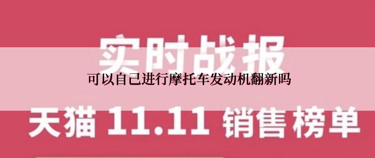  可以自己进行摩托车发动机翻新吗