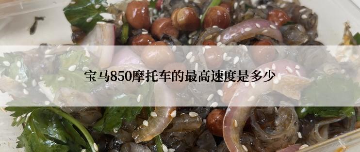 宝马850摩托车的最高速度是多少