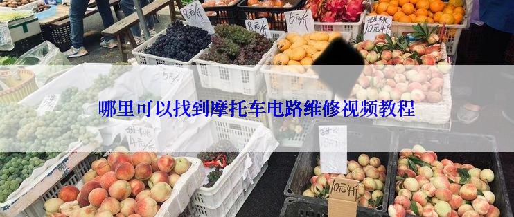 哪里可以找到摩托车电路维修视频教程